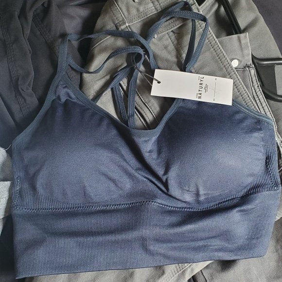 🆕 Naturyl Core Bralette Navy - Picture 1 of 6